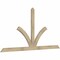 Ekena Millwork Richland Rough Sawn Timber Gable Bracket, Douglas Fir, 96"W x 48"H x 2"D x 4"F, 12/12 Pitch GBW096X48X0204RIC00RDF - alternate 4